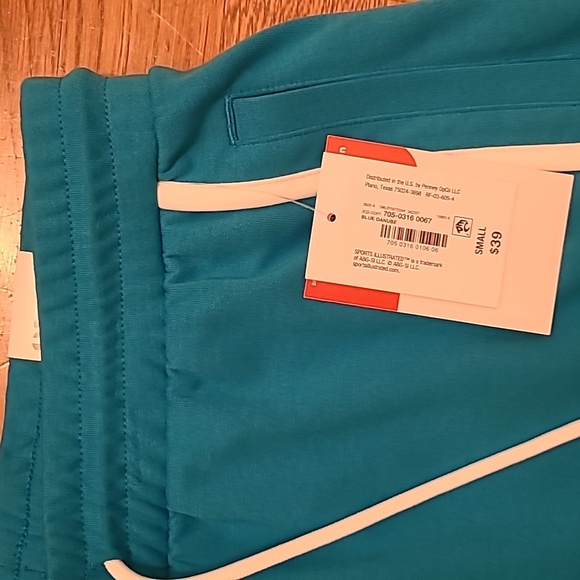 SPORTS ILLUSTRATED WOMEN'S BLUE SHORTS ELASTIC WAISTBAND SIZE SMALL - Picture 2 of 11